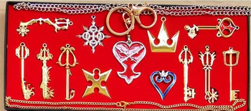 Miniatura 2 de Kingdom Hearts Keyblade - Juego de collar con colgante Sora