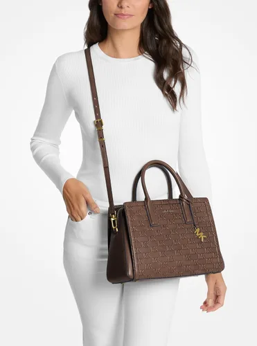 Miniatura 3 de Michael Kors Bolso Satchel Laila de mujer tamaño mediano
