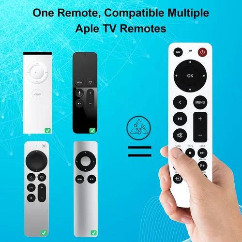 Miniatura 5 de Reemplazo de control remoto universal para Apple TV Remote Compatible con Apple TV 4K Gen 1 2 3 4 HD (sin función Siri ni voz)