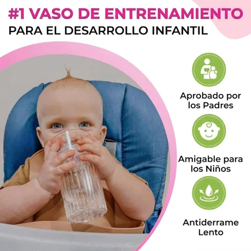 Miniatura 6 de Reflo Smart Cup - Paquete de vaso inteligente (azul, paquete de 1) Entrenamiento de destete Montessori para niños pequeños, diseño de vaso abierto 1