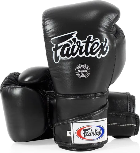 Fairtex Guantes angulares BGV6: construcción de cuero sintético de alta calidad | Diseño único, pulgar bloqueado | Acolchado multicapa | Ideal para
