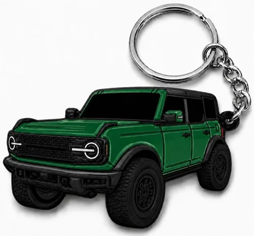 Miniatura 17 de Accesorios de Llavero Bronco 4 puertas llavero Fob Cubierta Modificaciones geniales compatibles con Ford Bronco 2022 2023 2024 Blanco