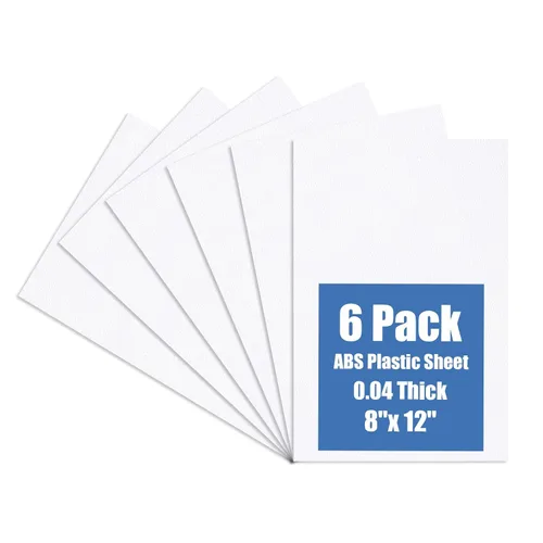 Miniatura 23 de Kinlink - Lámina de plástico ABS negra de 8" x 12" x 0.04" flexible, moldeable, con alta resistencia al impacto y alta resistencia a la tracción