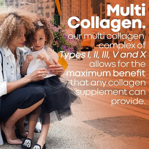 Miniatura 8 de Herbtonics Gomitas de colágeno múltiple con cápsulas de colágeno múltiple tipo I, II, III, V y X, péptidos de proteínas y complejo de órganos