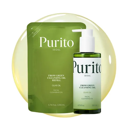 Miniatura 7 de PURITO From Green Recambio de Aceite Limpiador, Removedor de Maquillaje Sin Fragancia para Cara y Ojos, Limpiador de Aceite Vegano Suave