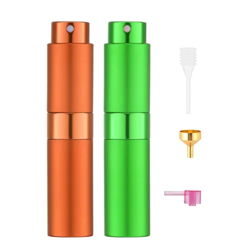 Miniatura 10 de Tekson Atomizador de perfume de viaje de 8ml recargable, mini botella de spray de colonia vacía, pequeño rociador portátil de loción para después