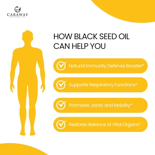 Miniatura 8 de CARAWAY Aceite de semilla negra orgánico - Aceite de nigella sativa prensado en frío - Puro y sin refinar - Rico en timoquinona para apoyo