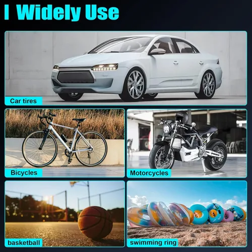 Miniatura 5 de Compresor de aire para inflador de neumáticos, compatible con batería Milwaukee de 18 V M18, bomba de aire eléctrica portátil inalámbrica de 150 PSI