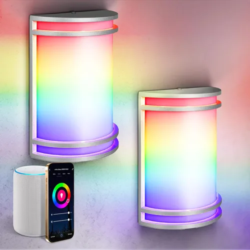 Miniatura 23 de ASD Lámpara LED de montaje en pared para exteriores e interiores de 10 pulgadas con sensor de movimiento, iluminación de pared de níquel cepillado