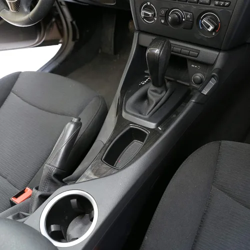 Miniatura 5 de YIWANG Cubierta de panel de decoración de palanca de cambios de consola central de ABS cromada para BMW X1 E84 2013-2015 Accesorios para automóvil