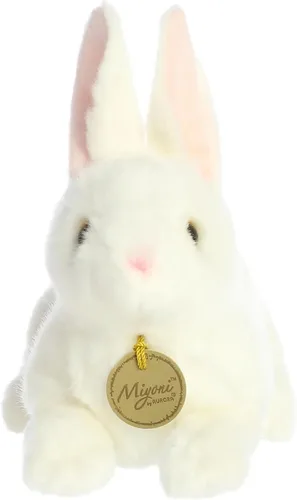 Miniatura 5 de Aurora World Miyoni Peluche de felpa con diseño de conejo, color blanco, 8 pulgadas