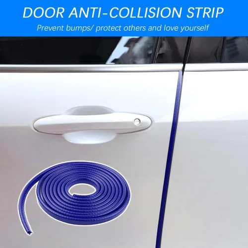 Miniatura 7 de Protectores de borde de puerta de automóvil, 16 pies (16.4 ft), protector de entrada de puerta de automóvil en forma de U, accesorios de automóvil