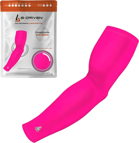 Miniatura 24 de B-Driven Sports Manga de Compresión Pro-Fit para Brazo - Deportes Atléticos Baloncesto, Fútbol, Sóftbol, Carrera, Juegos, - nan (1 unidad)