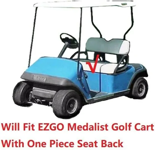 Miniatura 2 de Huskey Parts Company EZGO - Funda de asiento delantero naranja con costuras de diamante Medalist TXT 94-13, carrito de golf, 2 unidades naranja