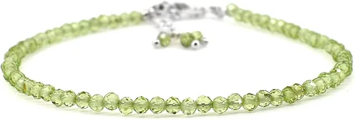 Miniatura 77 de Gempires - Pulseras de cuentas de piedras preciosas hechas a mano, ligeras, de cristal, para uso diario, hipoalergénicas, de 8 pulgadas, chapadas