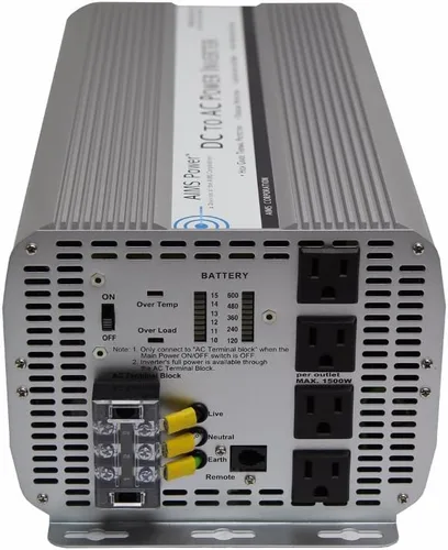Miniatura 2 de AIMS Power inversor de corriente sinusoidal modificado, 12 vDC