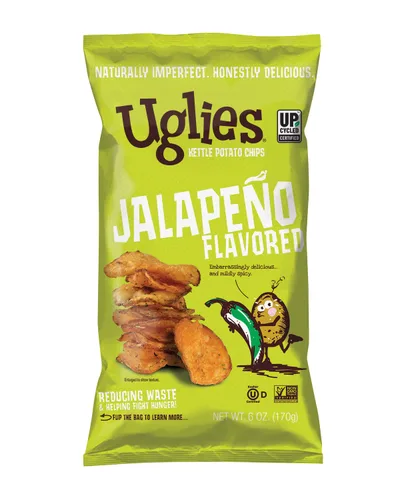 Miniatura 7 de UGLIES Patatas fritas cocidas en hervidor de agua, aperitivos sin gluten, patatas fritas Kosher, aperitivos sin OMG para niños u oficina, bolsas
