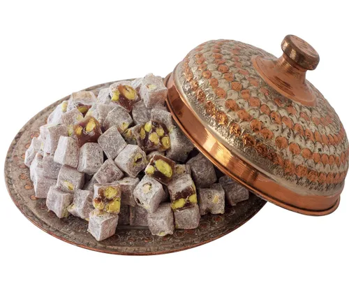 Miniatura 6 de Cerez Pazari Turkish Delight - Caja de regalo mediana de caramelo de pistacho gourmet de alta calidad, 14.8 onzas, dulce y lujoso, confitería