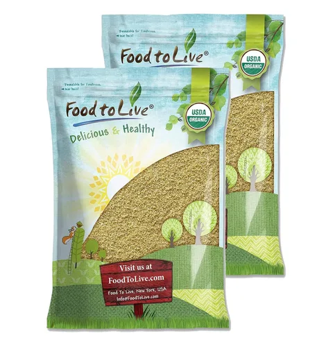 Miniatura 9 de Trigo Bulgur orgánico, 1 libra – Grano entero sin OMG, granos cocidos, bayas kosher Borghul, semillas a granel, grueso, alto en fibra dietética
