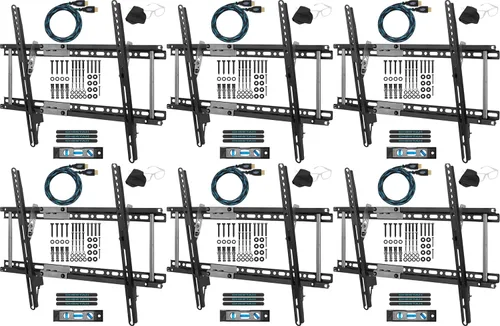 Miniatura 10 de Cheetah - Soporte de pared para TV inclinable para televisores de 32 a 86 pulgadas, hasta 74.8 kg, VESA máximo de 600 x 400 mm, con cable HDMI