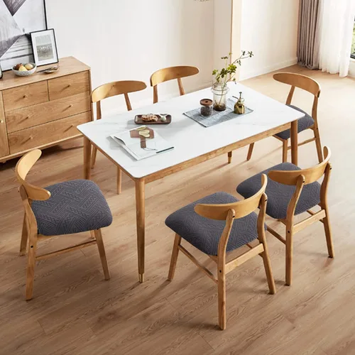 Miniatura 2 de Genina Fundas Impermeables de Asiento para Silla Fundas de Silla de Comedor Fundas de Asiento Elásticas para Protector de Silla de Comedor Fundas