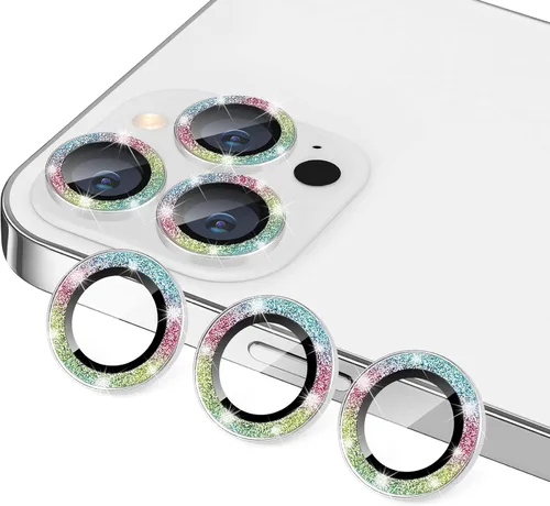 Miniatura 83 de Compatible con iPhone 13 Pro para iPhone 13 Pro Max, protector de lente de cámara antiarañazos, vidrio templado 9H, protector de cámara de metal a