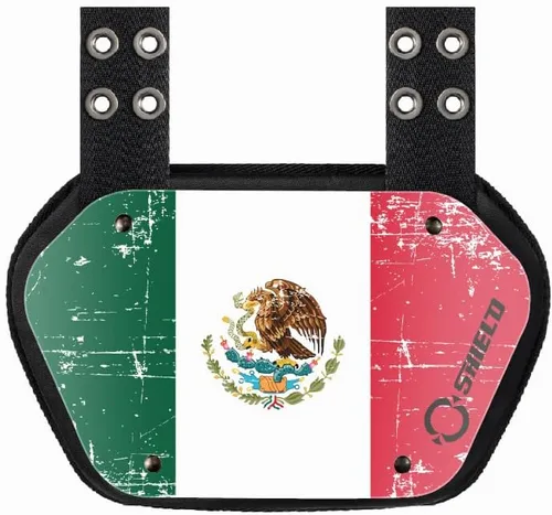 Miniatura 10 de O Shield Placa trasera de fútbol con bandera, almohadillas de espalda baja para jugadores de fútbol, protector trasero 2-Multi