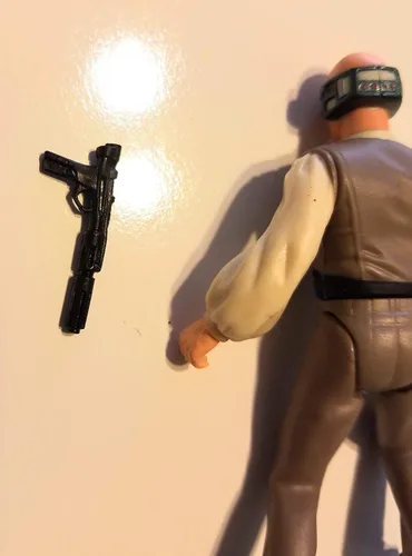 Miniatura 5 de Star Wars, The Power of the Force Green Card, Figura de acción de Lobot con diapositiva de marco congelado, 3.75 pulgadas