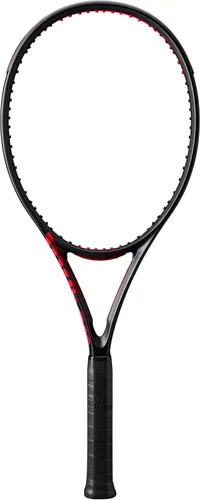 Miniatura 7 de Wilson Clash 100 V3 - Raqueta de tenis de rendimiento para adultos, tamaño de agarre de 2-4 1/4 pulgadas, ensartada con Sensation 16 Natural