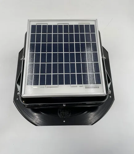 Miniatura 6 de Solar Mega RoofBlaster 2.0 con ventilación negra (montaje en panel solar ajustable) Ventilación solar del ático Ventilación solar de techo
