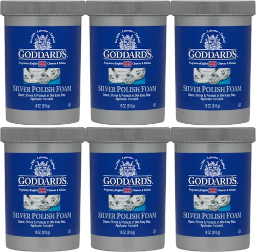 Miniatura 15 de Goddard's Espuma de pulido de plata, limpiador de joyas de plata para antigüedades, accesorios, adornos y más, limpiador para protección