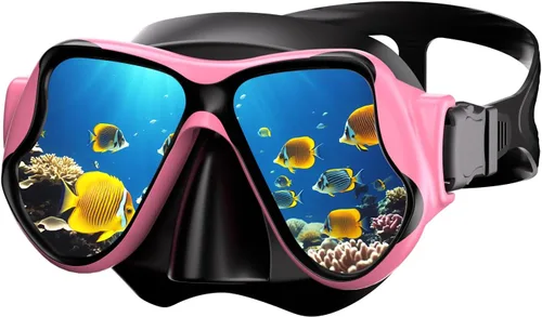 Miniatura 7 de Máscara de buceo, máscara de buceo con antivaho HD vidrio templado gafas de buceo cubierta de nariz, máscara de esnórquel para adultos buceo