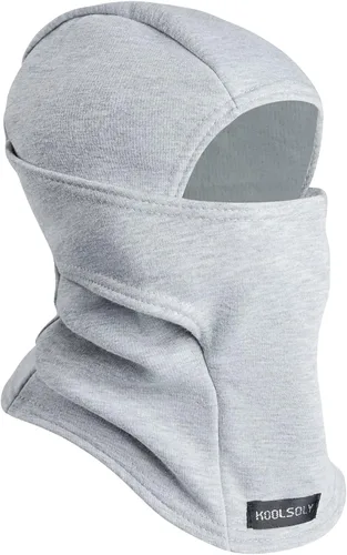 KOOLSOLY Pasamontañas para niños calentador facial con sombrero de invierno para clima frío máscara de esquí para niños y niñas