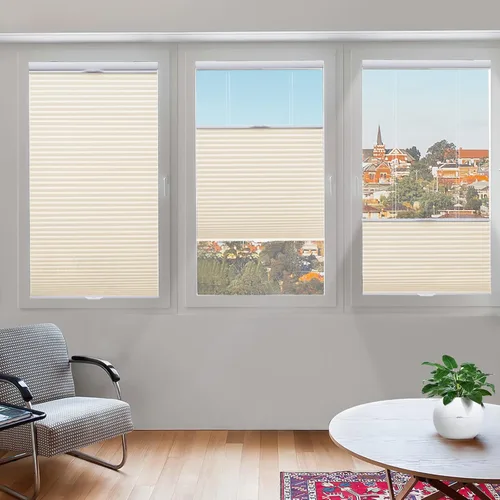 Miniatura 24 de Tonature Persianas Celulares de Tamaño Personalizado para Ventanas Cortinas Blackout sin Cordón Persianas Enrollables Protección UV Aislamiento