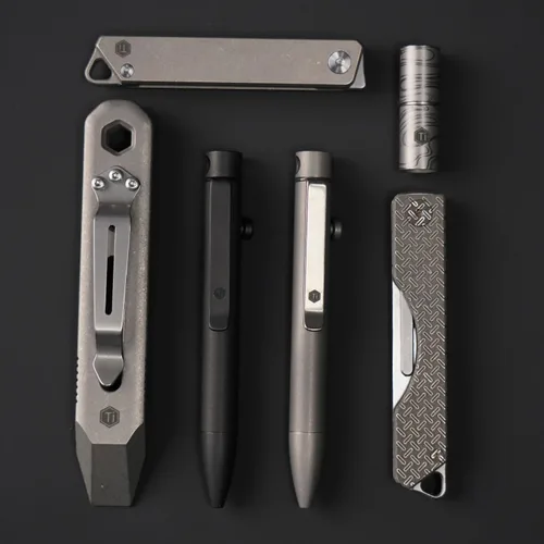 Miniatura 8 de KeyUnity KR00 EDC Barra de palanca de bolsillo Bit Bar de titanio Multiherramienta con clip de bolsillo