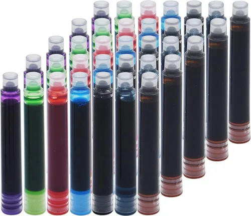 Miniatura 2 de 35 cartuchos de tinta, 0.134 in de diámetro de diámetro, pluma estilográfica, pluma de caligrafía, cartuchos de tinta recargables, 7