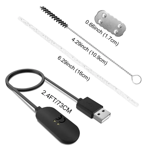 Miniatura 6 de MP mypole Base de cable USB para accesorios de repuesto (con 3 pantallas adicionales, 5+2 cepillos de limpieza)