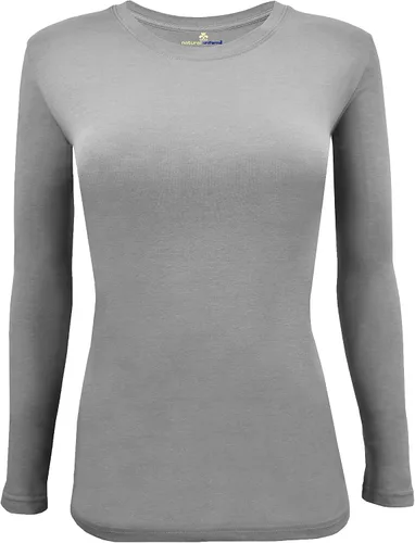 Miniatura 85 de Natural Uniforms Camiseta Under Scrub para mujer, cuello redondo, manga larga, paquete de 3, paquete múltiple de 3