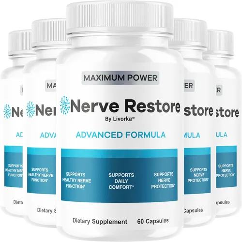 Miniatura 10 de (3 unidades) Nerve Restore - Cápsulas de fórmula avanzada para restaurar los nervios, fórmula natural premium, píldoras diarias NerveRestore que