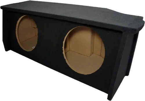 Miniatura 3 de American Sound Connection Compatible con Jeep Wrangler 2 puertas 2007-2018 Dual 12" Subwoofer Enclosure con estante de amplificador