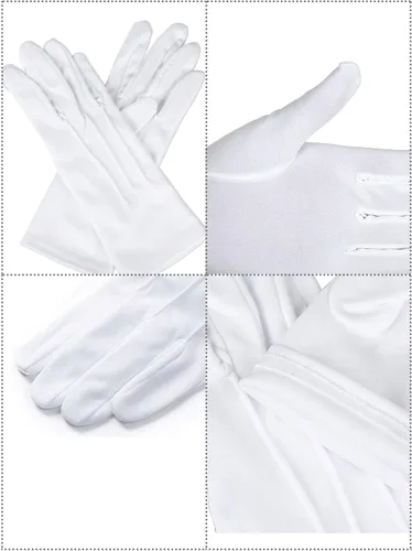 Miniatura 7 de SATINIOR 12 pares de guantes de vestir de elastano para disfraz formal de guardia