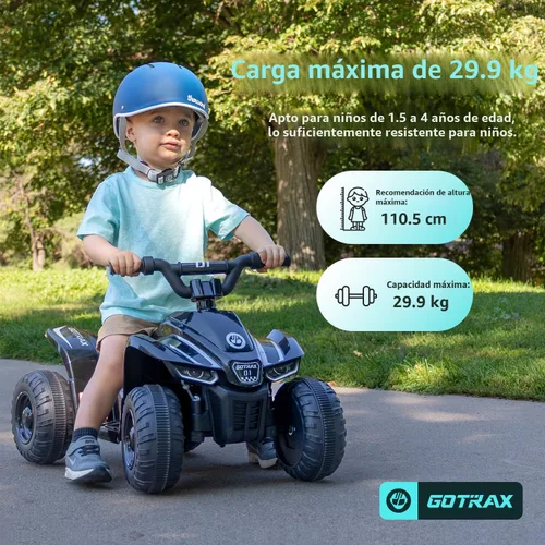 Miniatura 3 de Gotrax Juguetes de paseo RT1 para niños pequeños de 1.5 a 4, batería segura de plomo de 12 V de hasta 80 minutos, 2 engranajes hacia adelante/atrás