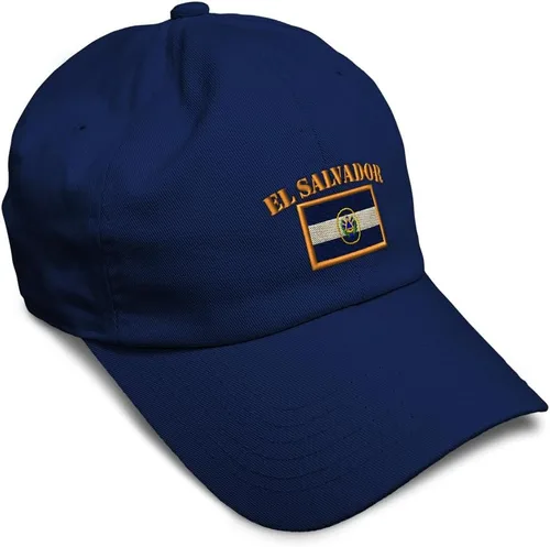 Miniatura 11 de Speedy Pros Sombrero de béisbol suave bordado papá sombrero El Salvador bandera bordado hombres y señoras gorra de béisbol algodón