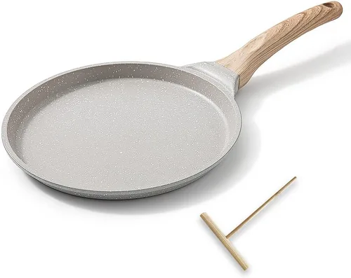 Sartén antiadherente de 8 pulgadas para tortillas de tortillas de tortillas, sartén para tortillas Dosa Tawa, sartén para panqueques para Roti Blanco
