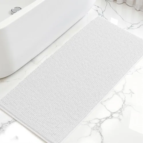 Miniatura 43 de Subrtex - Alfombras de baño de chenilla, tapete de baño de felpa corta y suave, tapete de ducha absorbente de agua, tapete de baño para la ducha