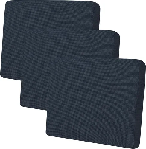 Miniatura 96 de Easy-Going - 4 Fundas de cojín elásticas para sofá seccional, izquierda/derecha, en forma de L, funda de asiento antideslizante, suave, flexible