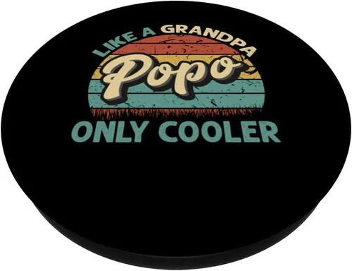 Miniatura 2 de Popo Like A Grandpa Only Cooler Vintage Dad Fathers Day PopSockets Swappable PopGrip