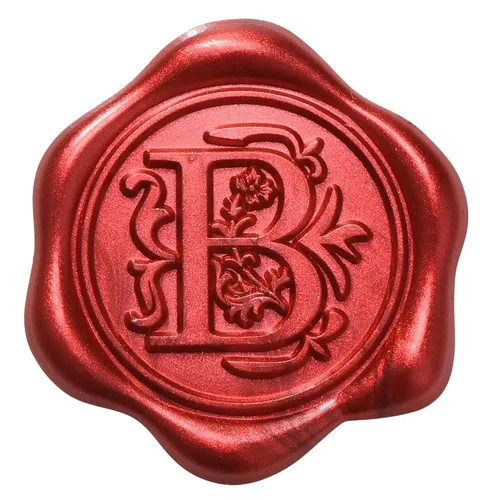 Miniatura 11 de Yoption 50 calcomanías adhesivas para sellos de cera con letra roja metálica, sellos de sobre, sellos de sobre, calcomanías de cera autoadhesivas