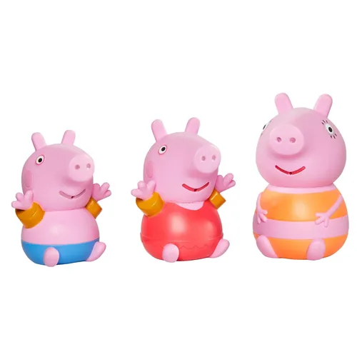 Tomy Toomies Peppa Pig, Mummy Pig, Peppa & George - Juguetes de baño para bebés, juguetes de baño para niños para juegos acuáticos, divertidos