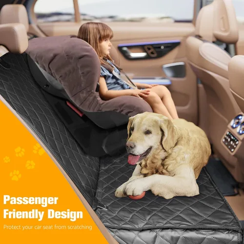 Miniatura 3 de PETICON Fundas impermeables para asiento de banco de mascotas a prueba de arañazos para automóviles, SUV, funda antideslizante duradera para asiento
